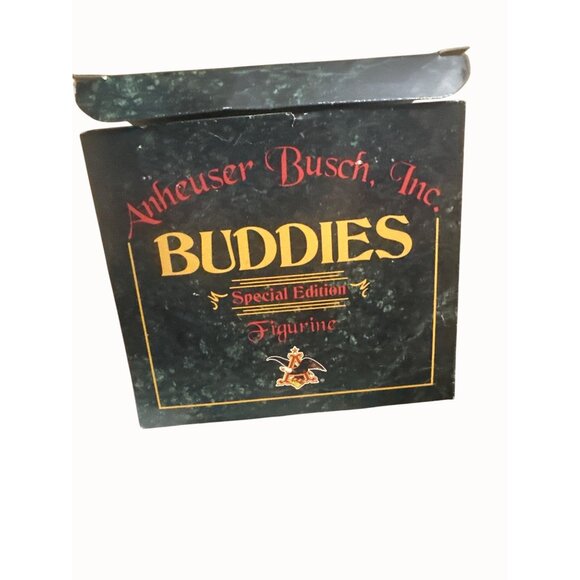 Anheuser Busch Buddies Special Edition Figurine dogs 1995 Box COA - Picture 5 of 7
